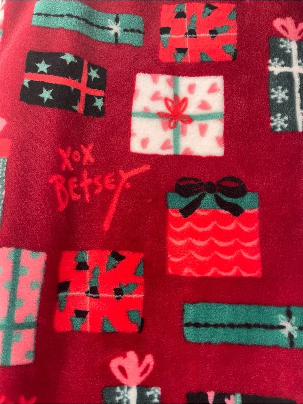 🆕🎄💋BETSEY JOHNSON💋ULTRA SOFT PLUSH CHRISTMAS🎄 THROW/BLANKET